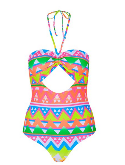 Topshop-Cutout-Geo-Print-Swimsuit-Fashion-OnGiselleAve