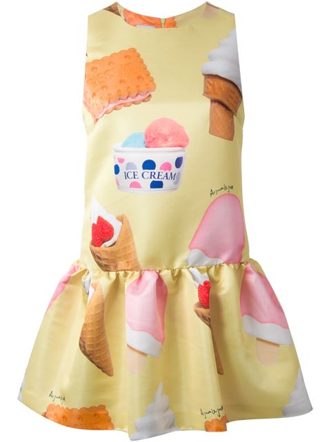 Farfetch-Ice-Cream-Print-Flared-Dress-Fashion-OnGiselleAve