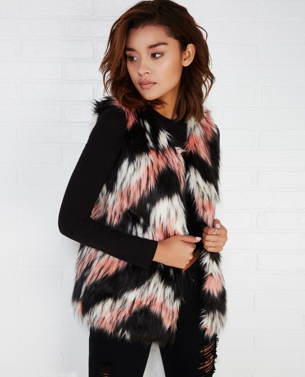 Wet-Seal-Colorful-Faux-Fur-Vest-Fashion-OnGiselleAve