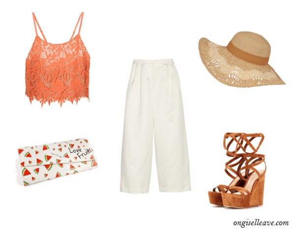 Culottes-Lace-Crop-Top-Wedges-Coachella-Fashion-OnGiselleAve