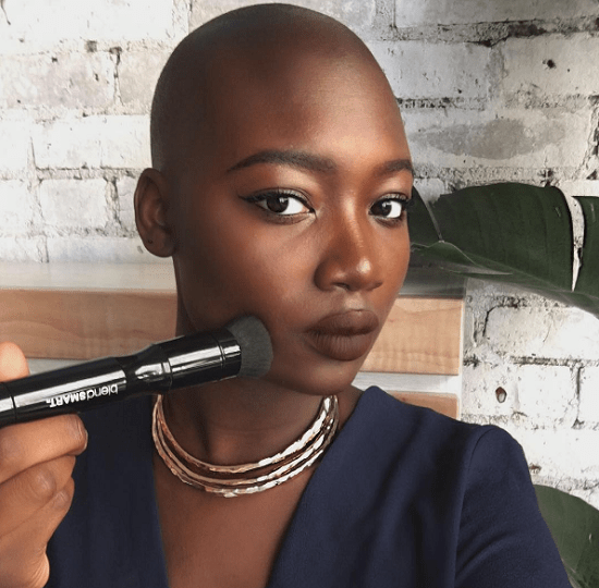 Highlighted-Skin-Dark-Lips-Black-Beauty-Looks-OnGiselleAve